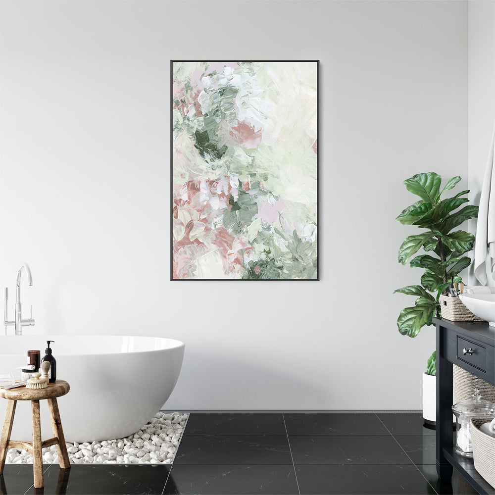 wall-art-print-canvas-poster-framed-Floral Assortment In Pastel, Style E-by-Emily Wood-Gioia Wall Art