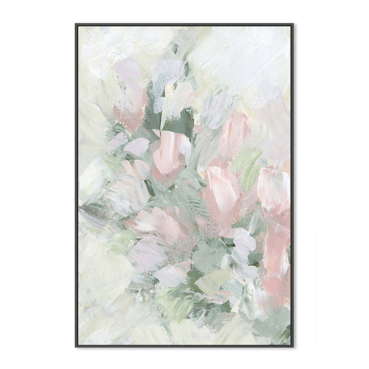 wall-art-print-canvas-poster-framed-Floral Assortment In Pastel, Style K-by-Emily Wood-Gioia Wall Art
