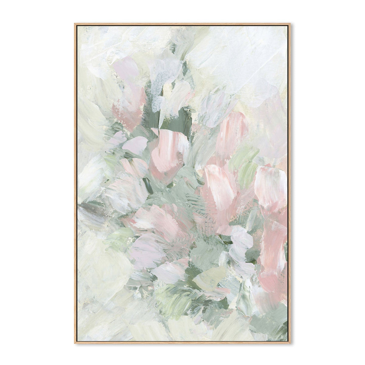 wall-art-print-canvas-poster-framed-Floral Assortment In Pastel, Style K-by-Emily Wood-Gioia Wall Art