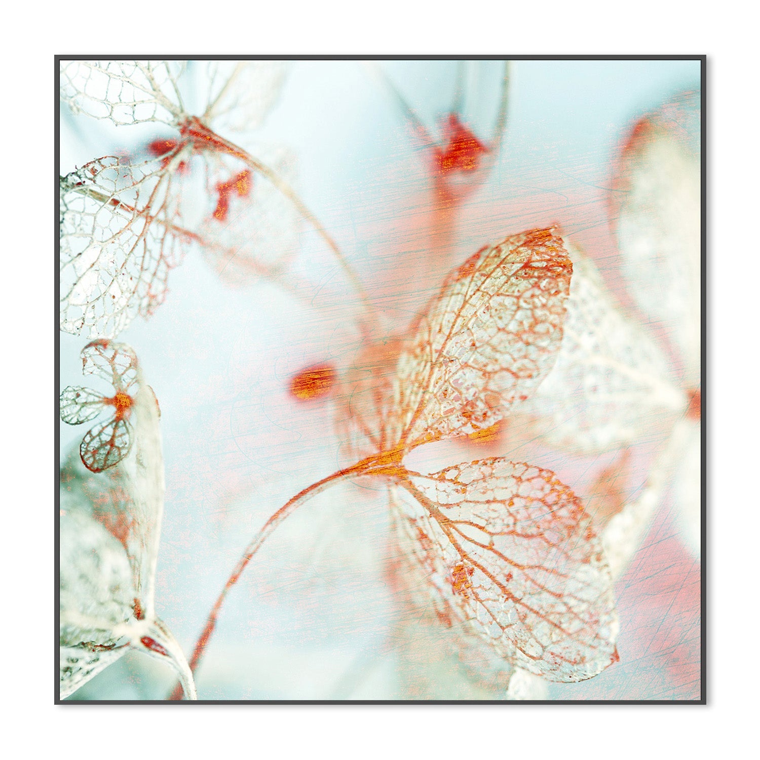 wall-art-print-canvas-poster-framed-Floral Blues, Style B-3