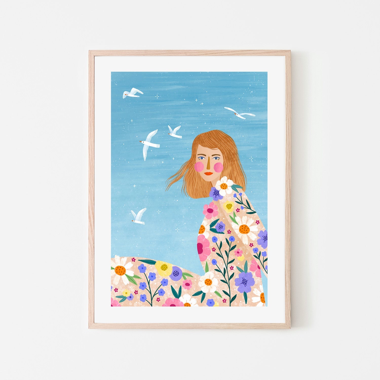 wall-art-print-canvas-poster-framed-Floral Breeze-6