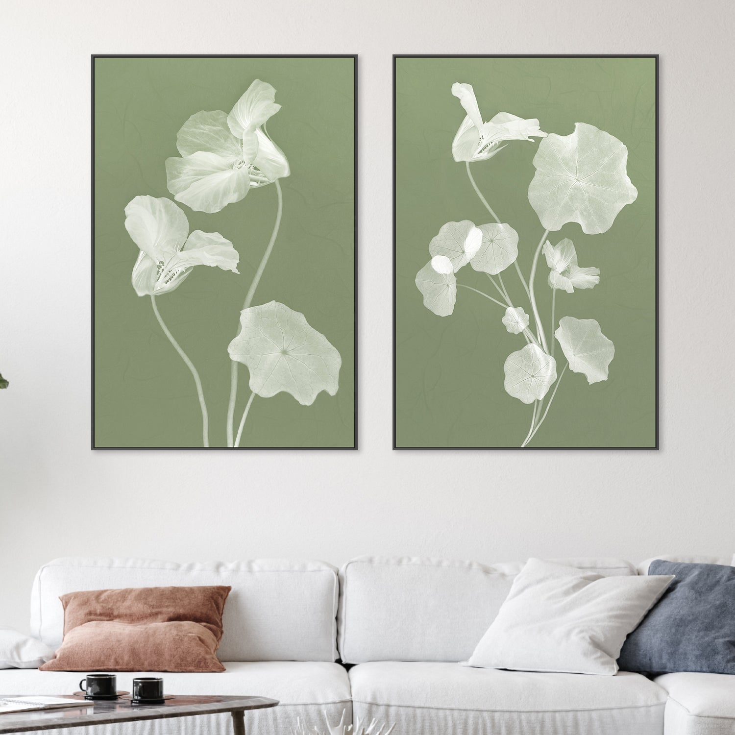 wall-art-print-canvas-poster-framed-Floral Dancer, Style A & B, Set Of 2 , By Leda Robertson-2
