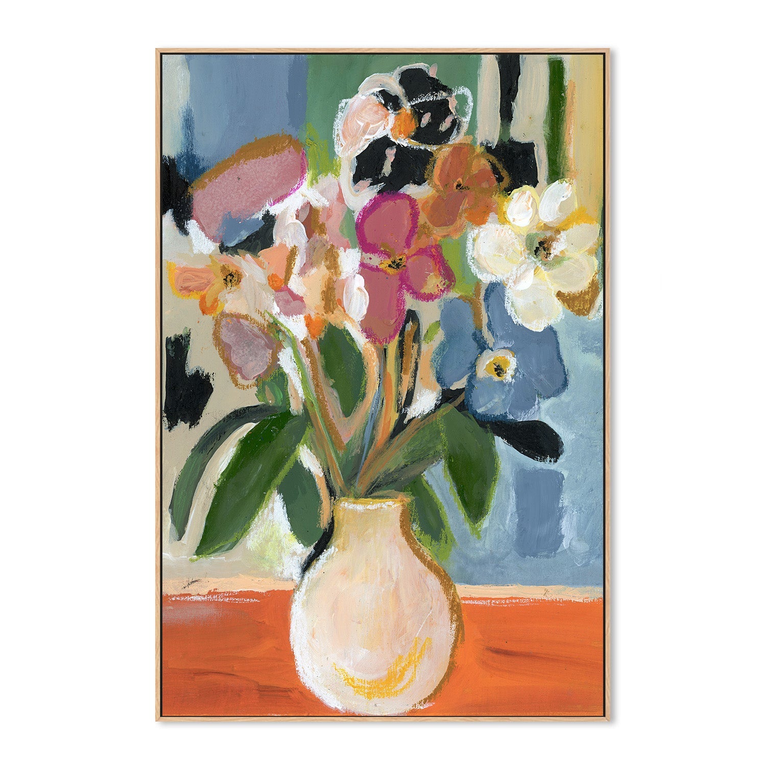 wall-art-print-canvas-poster-framed-Floral Embrace-4