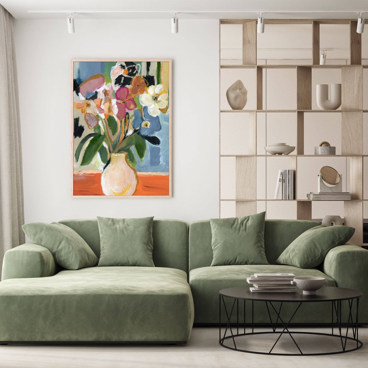 wall-art-print-canvas-poster-framed-Floral Embrace-8