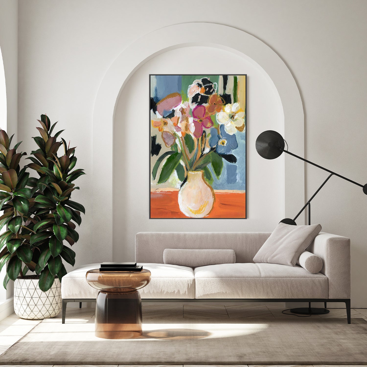 wall-art-print-canvas-poster-framed-Floral Embrace-9