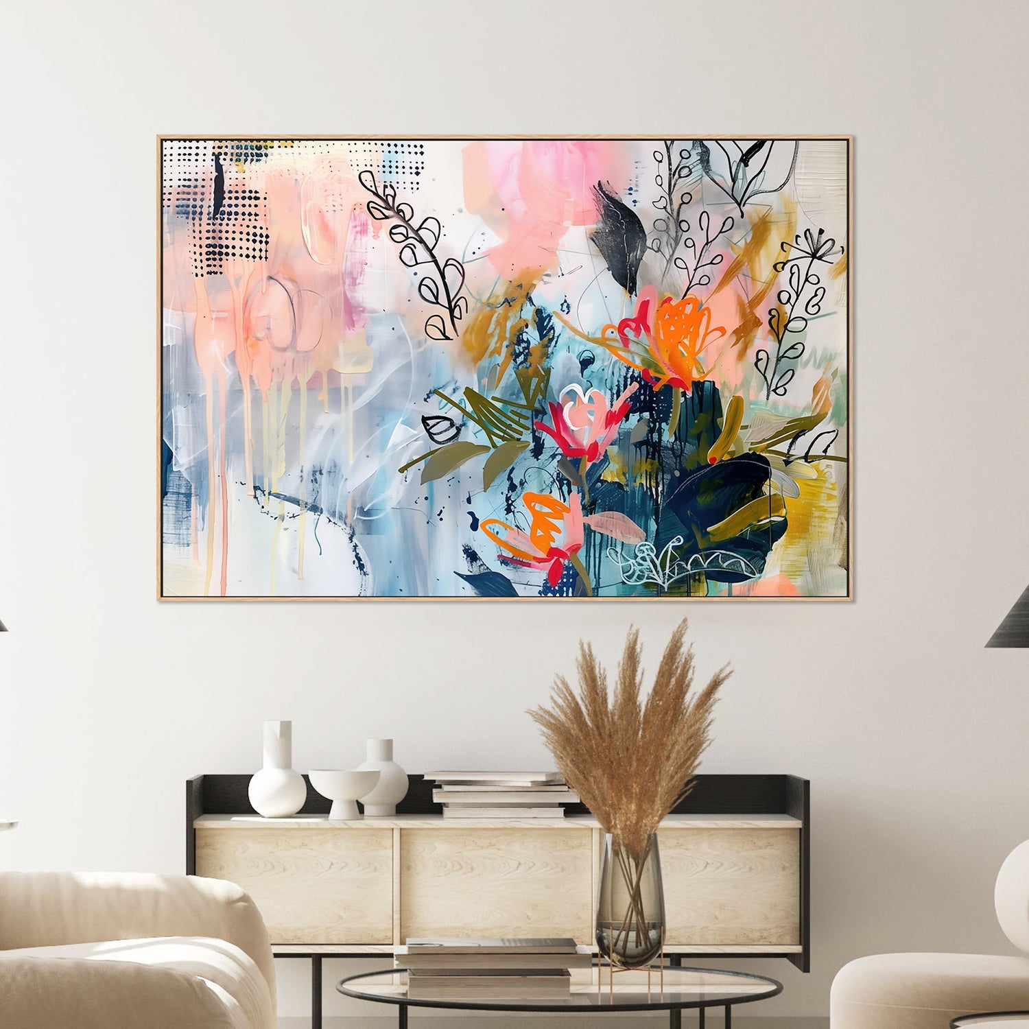 wall-art-print-canvas-poster-framed-Floral Explosion-2