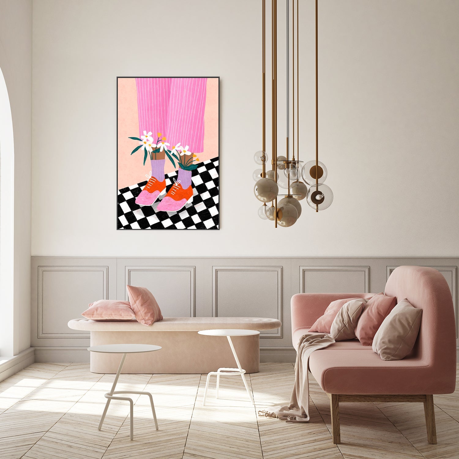 wall-art-print-canvas-poster-framed-Floral Feet Fashion-7