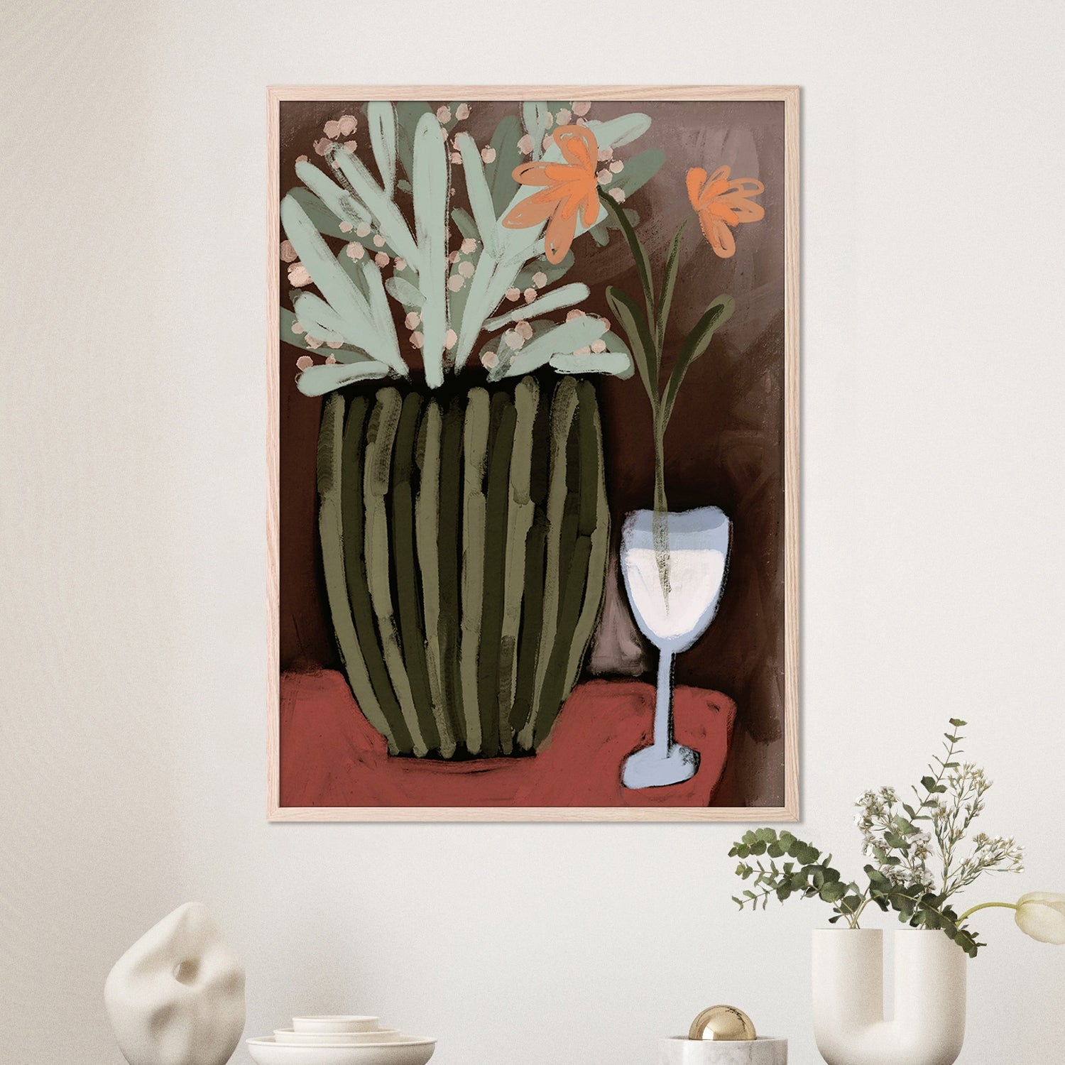 wall-art-print-canvas-poster-framed-Floral Harmony-2