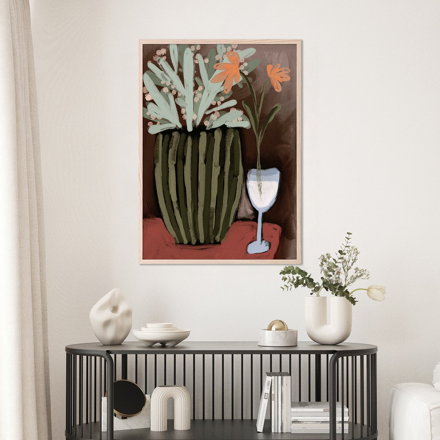 wall-art-print-canvas-poster-framed-Floral Harmony-9