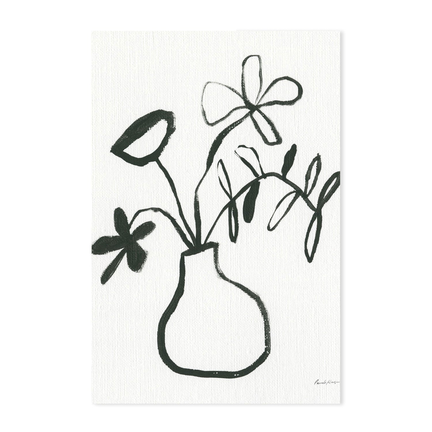 wall-art-print-canvas-poster-framed-Floral Sketch, Set of 2-by-Pamela Munger-Gioia Wall Art