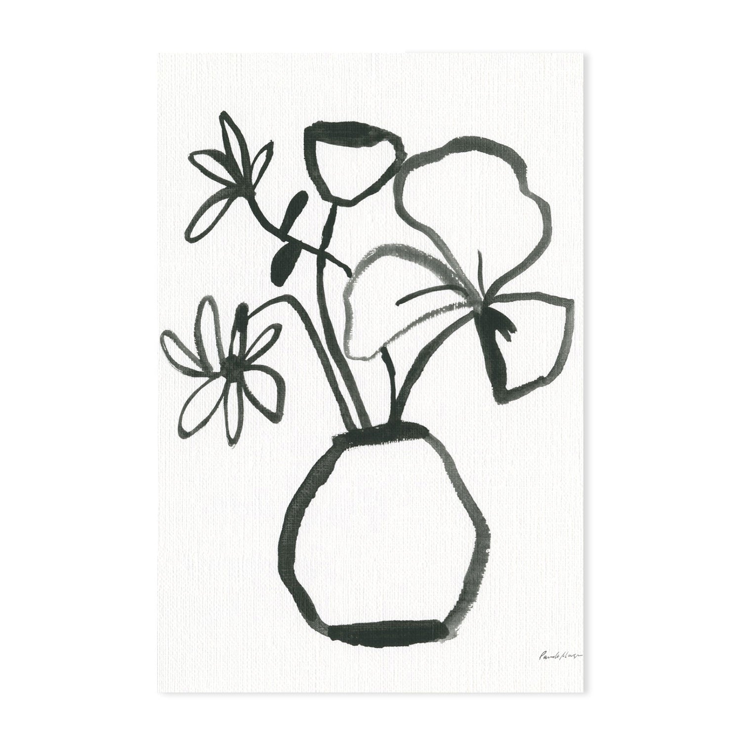 wall-art-print-canvas-poster-framed-Floral Sketch, Set of 2-by-Pamela Munger-Gioia Wall Art