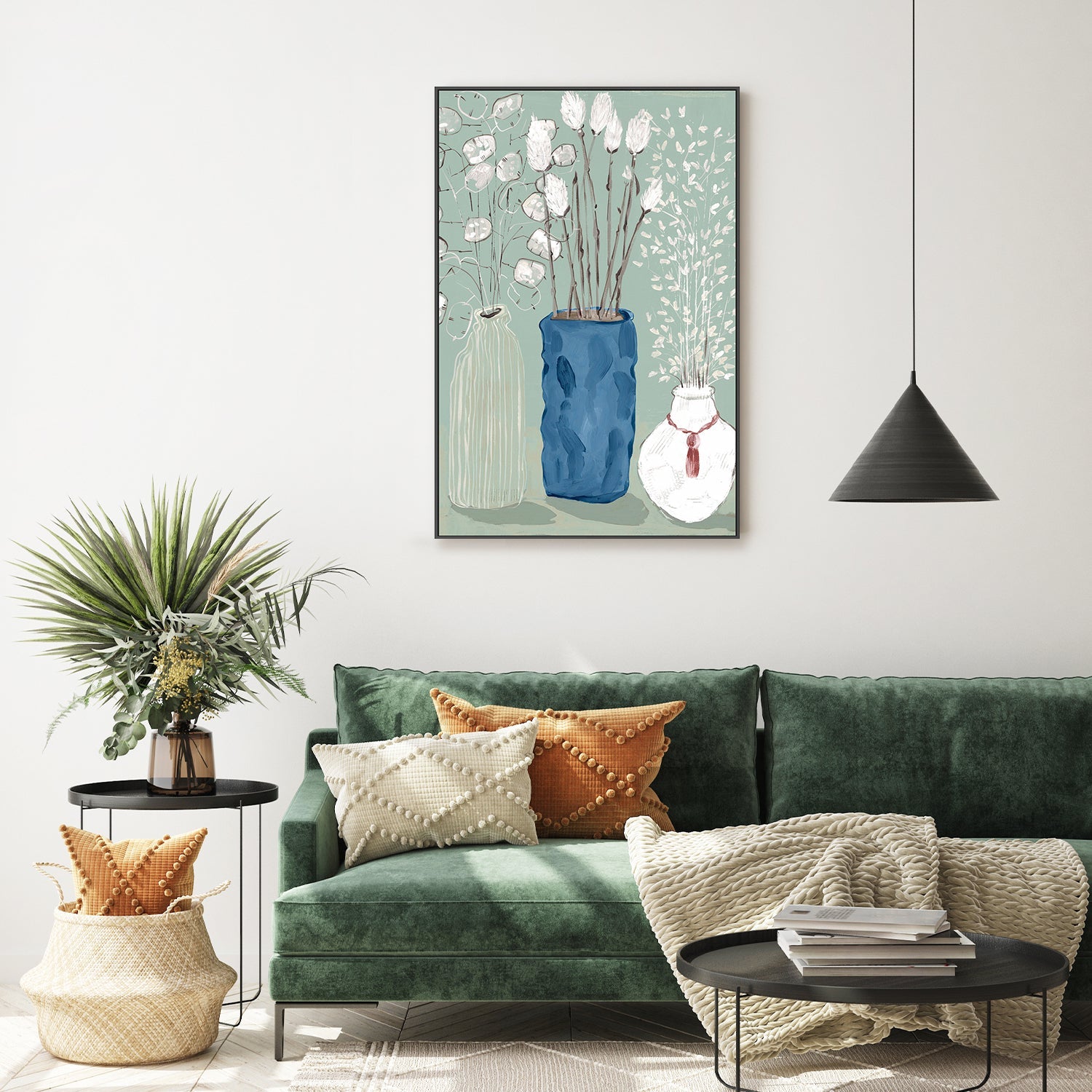 wall-art-print-canvas-poster-framed-Floral Vases , By Maya Woods-7