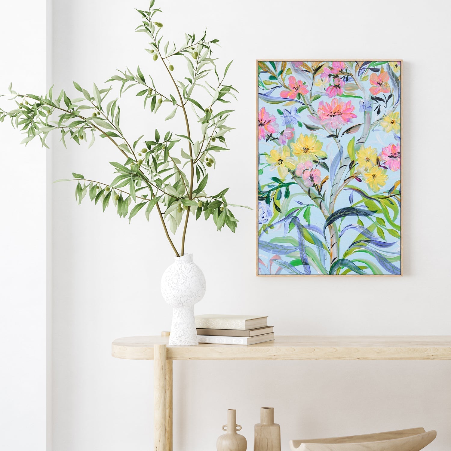 wall-art-print-canvas-poster-framed-Flores De Colores , By Nadar Musa-GIOIA-WALL-ART