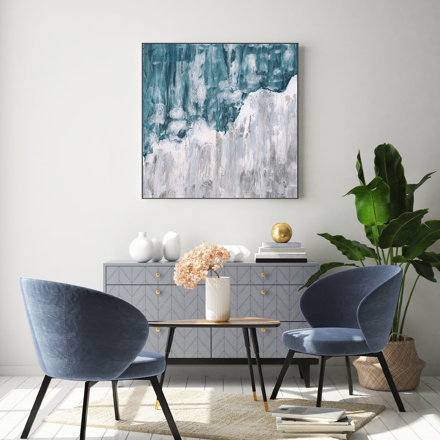 wall-art-print-canvas-poster-framed-Flow Edge , By Zelda Cane-7