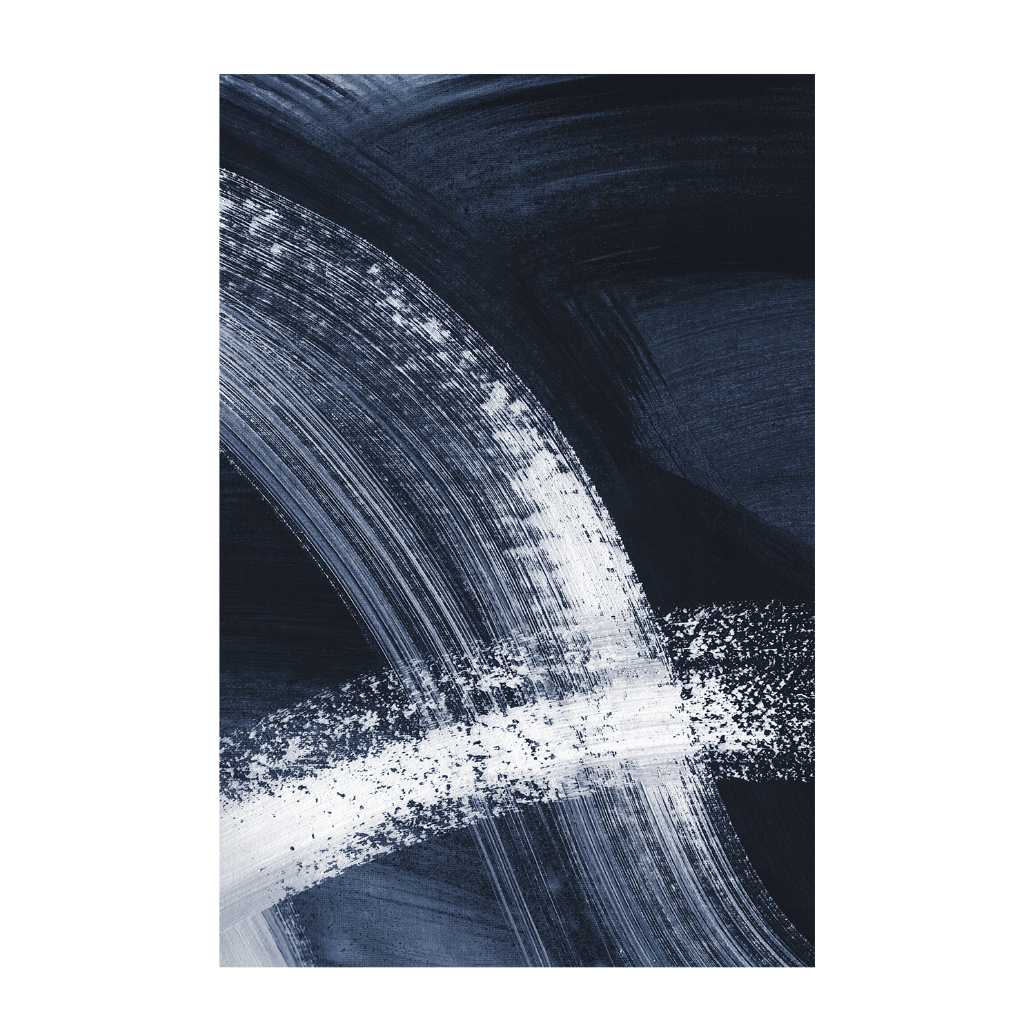 wall-art-print-canvas-poster-framed-Flow States Navy, Style A , By Danushka Abeygoda-1