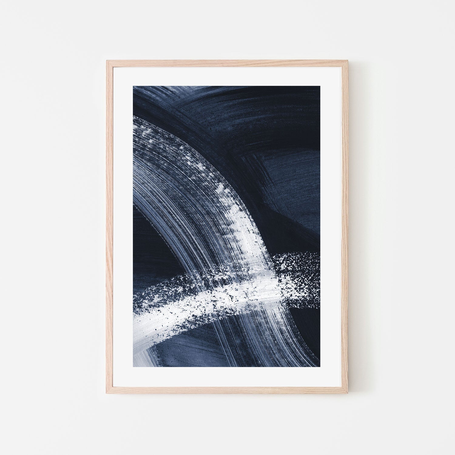 wall-art-print-canvas-poster-framed-Flow States Navy, Style A , By Danushka Abeygoda-6