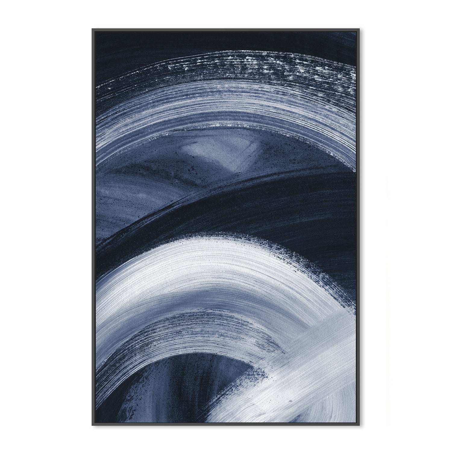 wall-art-print-canvas-poster-framed-Flow States Navy, Style B , By Danushka Abeygoda-3