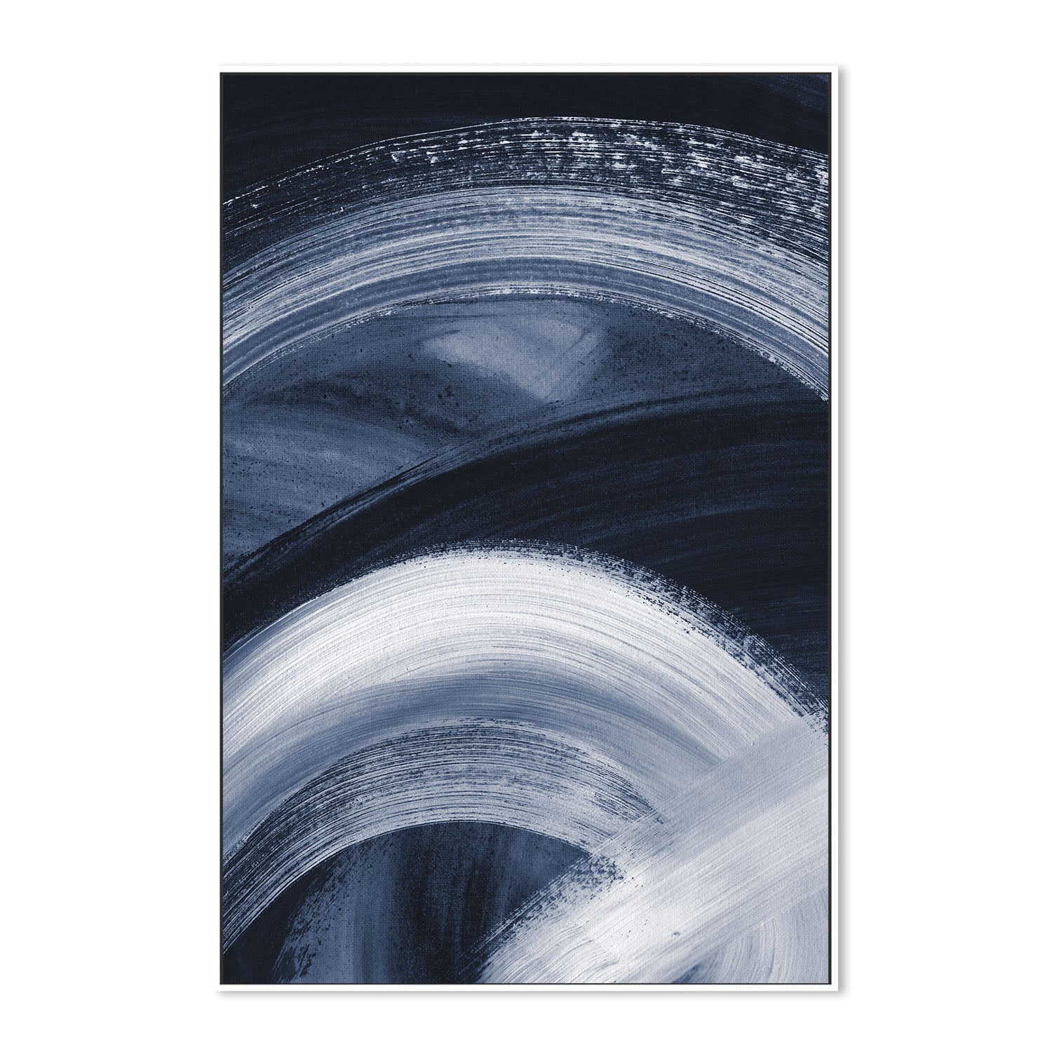 wall-art-print-canvas-poster-framed-Flow States Navy, Style B , By Danushka Abeygoda-5