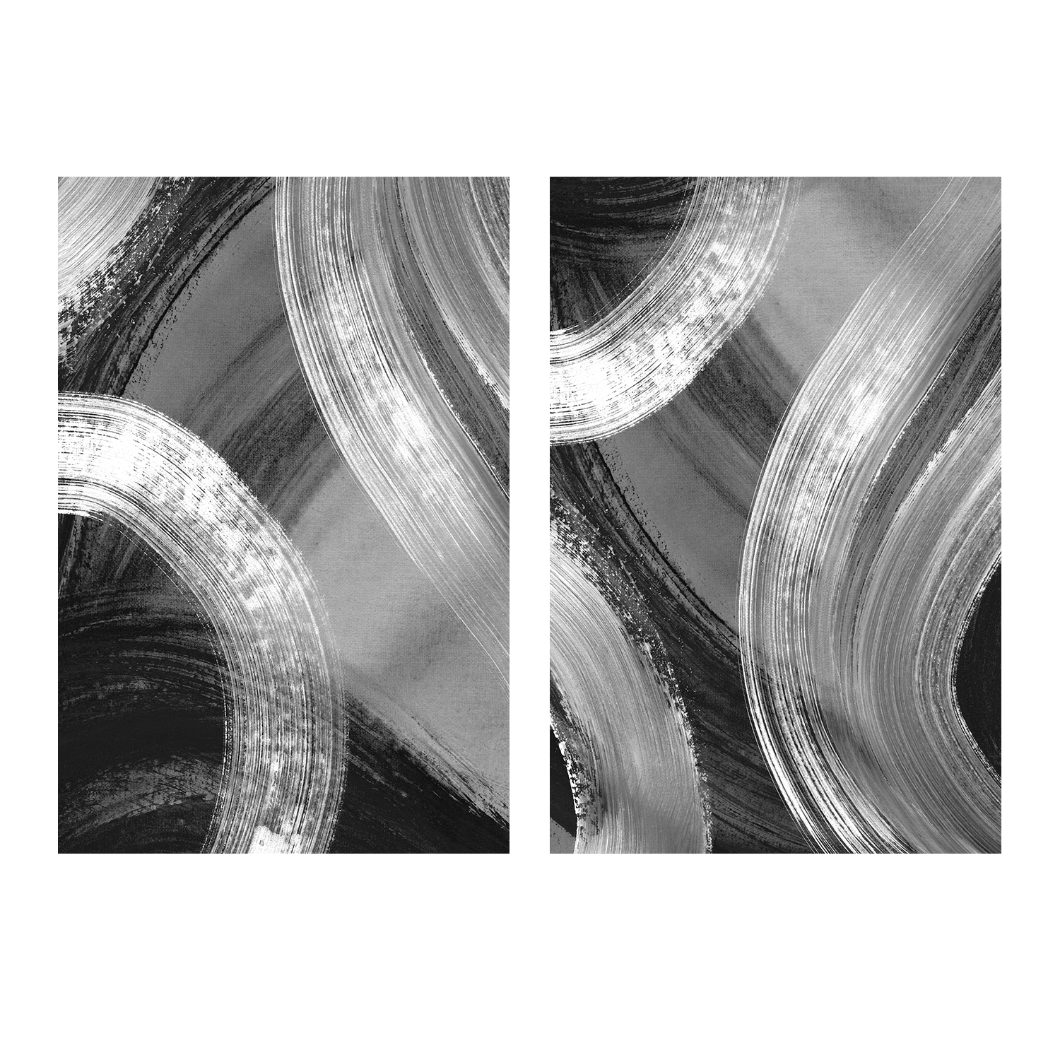 wall-art-print-canvas-poster-framed-Flow States, Style A & B, Set Of 2 , By Danushka Abeygoda-1