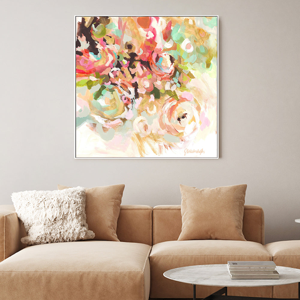 wall-art-print-canvas-poster-framed-Flower Abstract , By Jenny Westenhofer Art-2