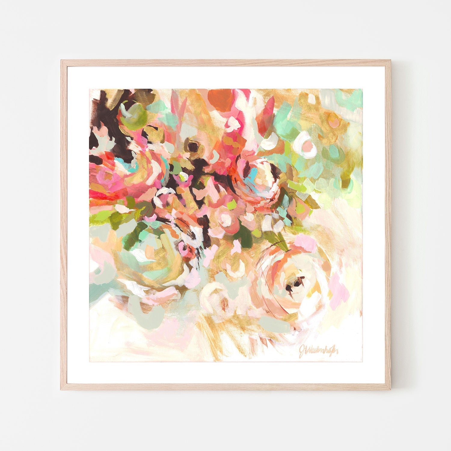 wall-art-print-canvas-poster-framed-Flower Abstract , By Jenny Westenhofer Art-6