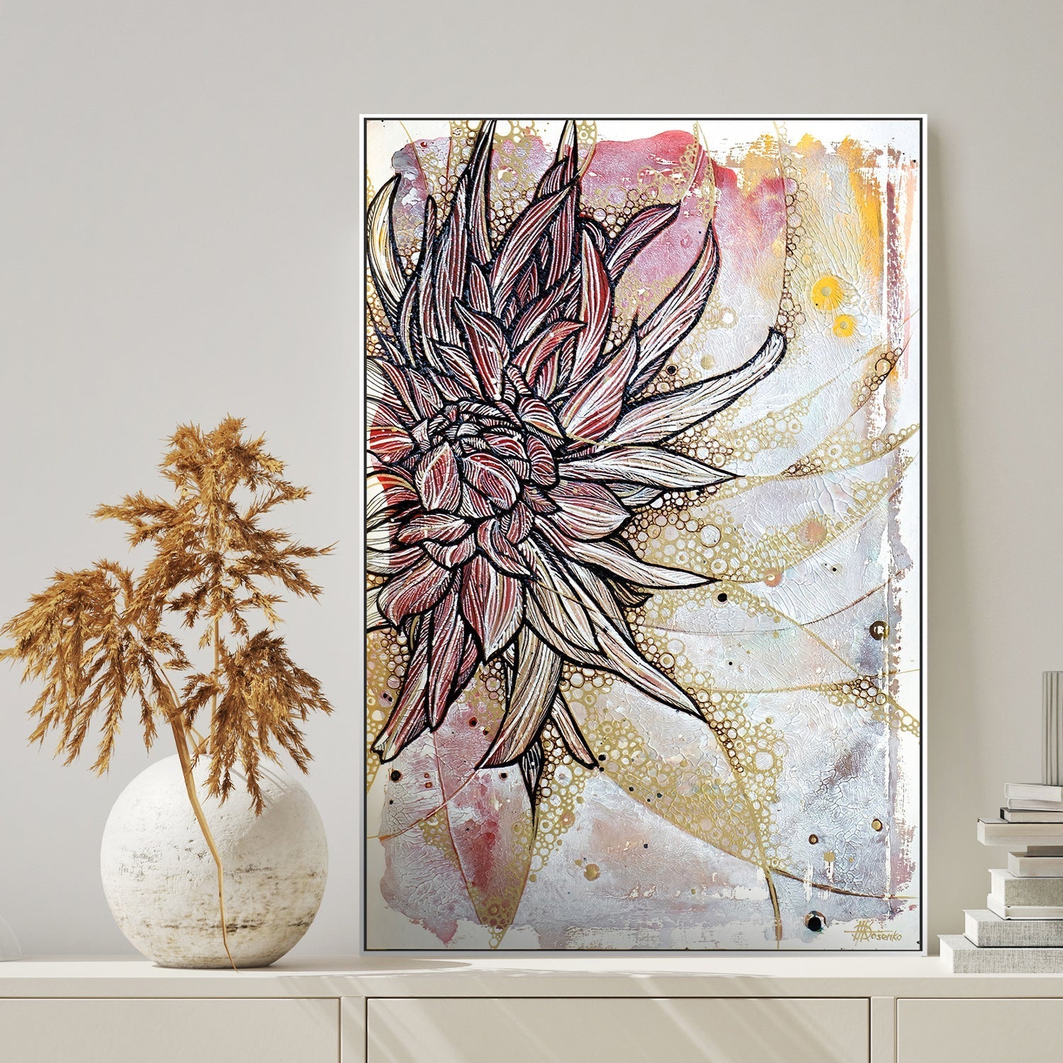 wall-art-print-canvas-poster-framed-Flower , By Olena Kosenko-2