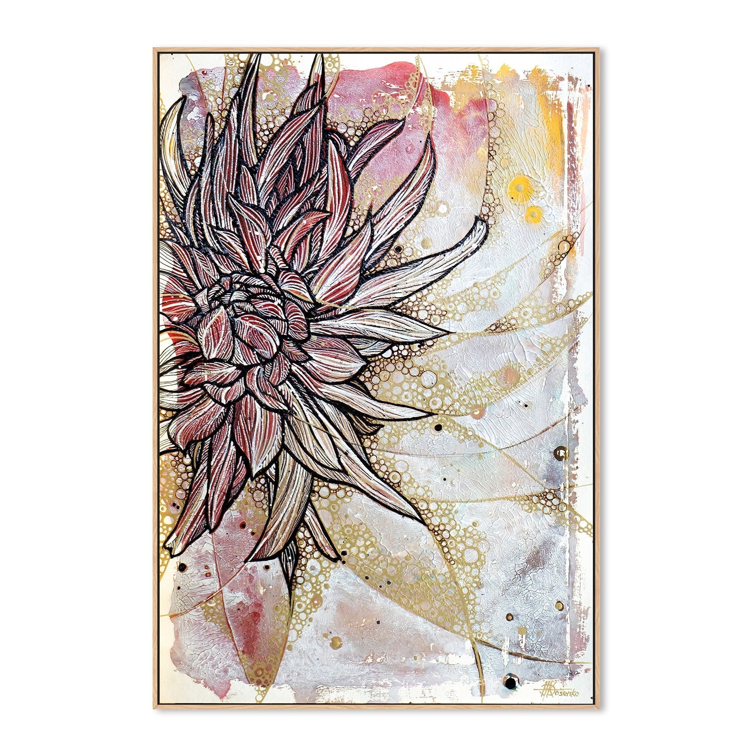 wall-art-print-canvas-poster-framed-Flower , By Olena Kosenko-4