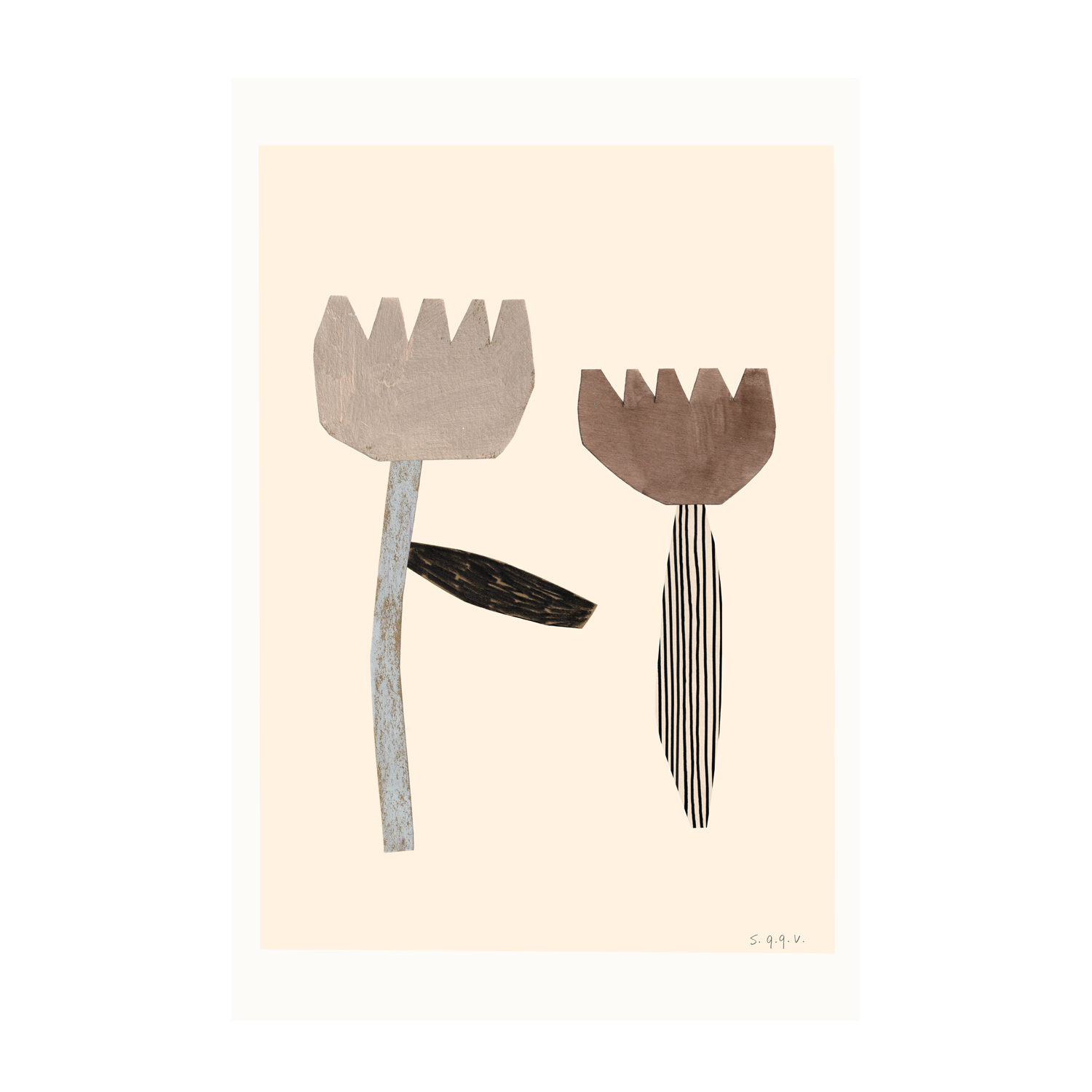 wall-art-print-canvas-poster-framed-Flower Collage-1