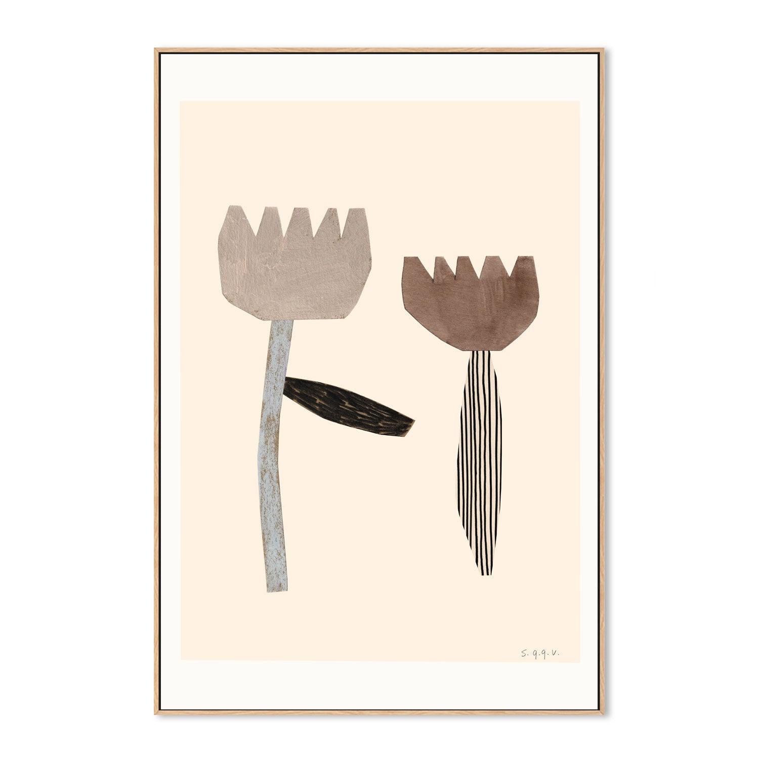 wall-art-print-canvas-poster-framed-Flower Collage-4