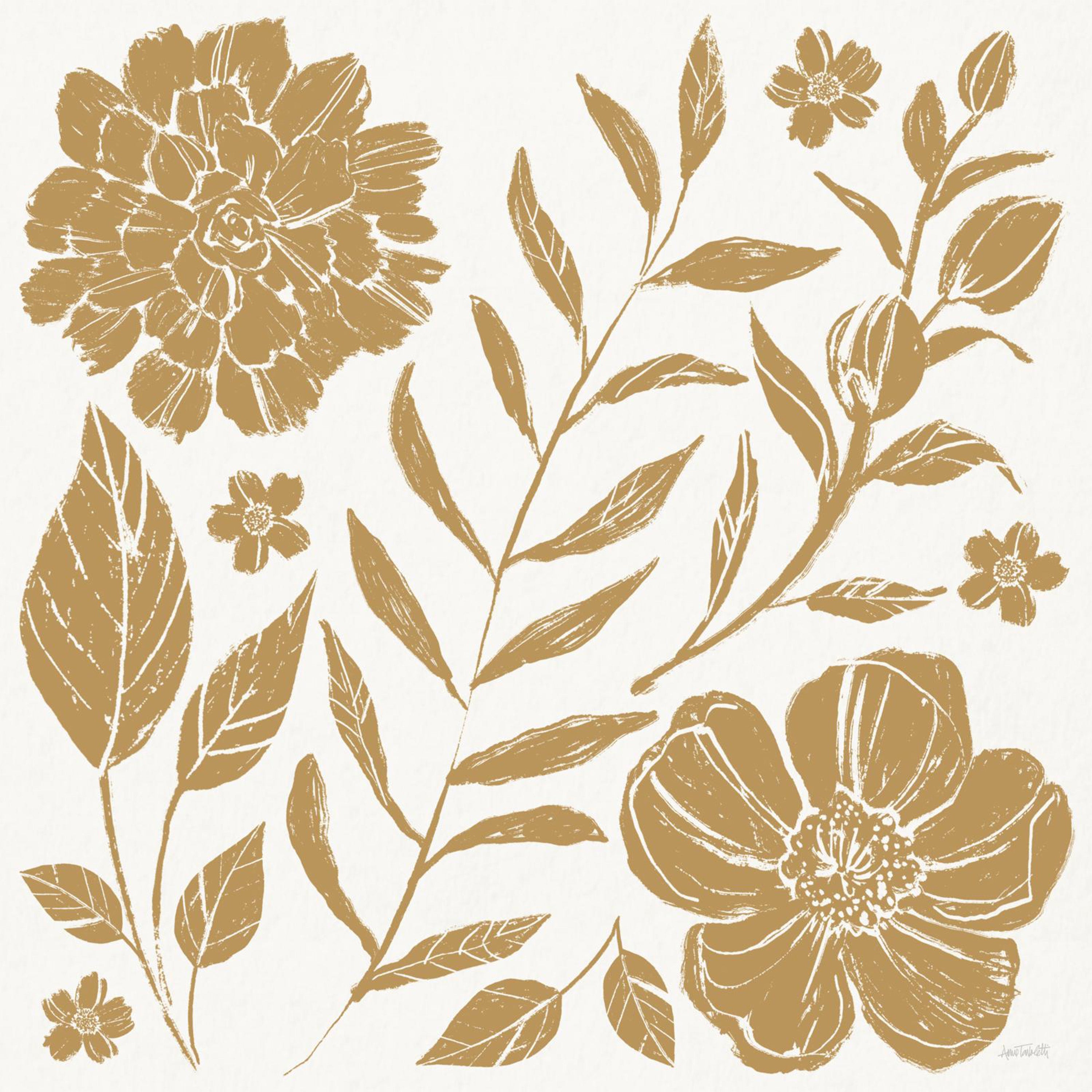wall-art-print-canvas-poster-framed-Flower Fest, Style A, Mono-1