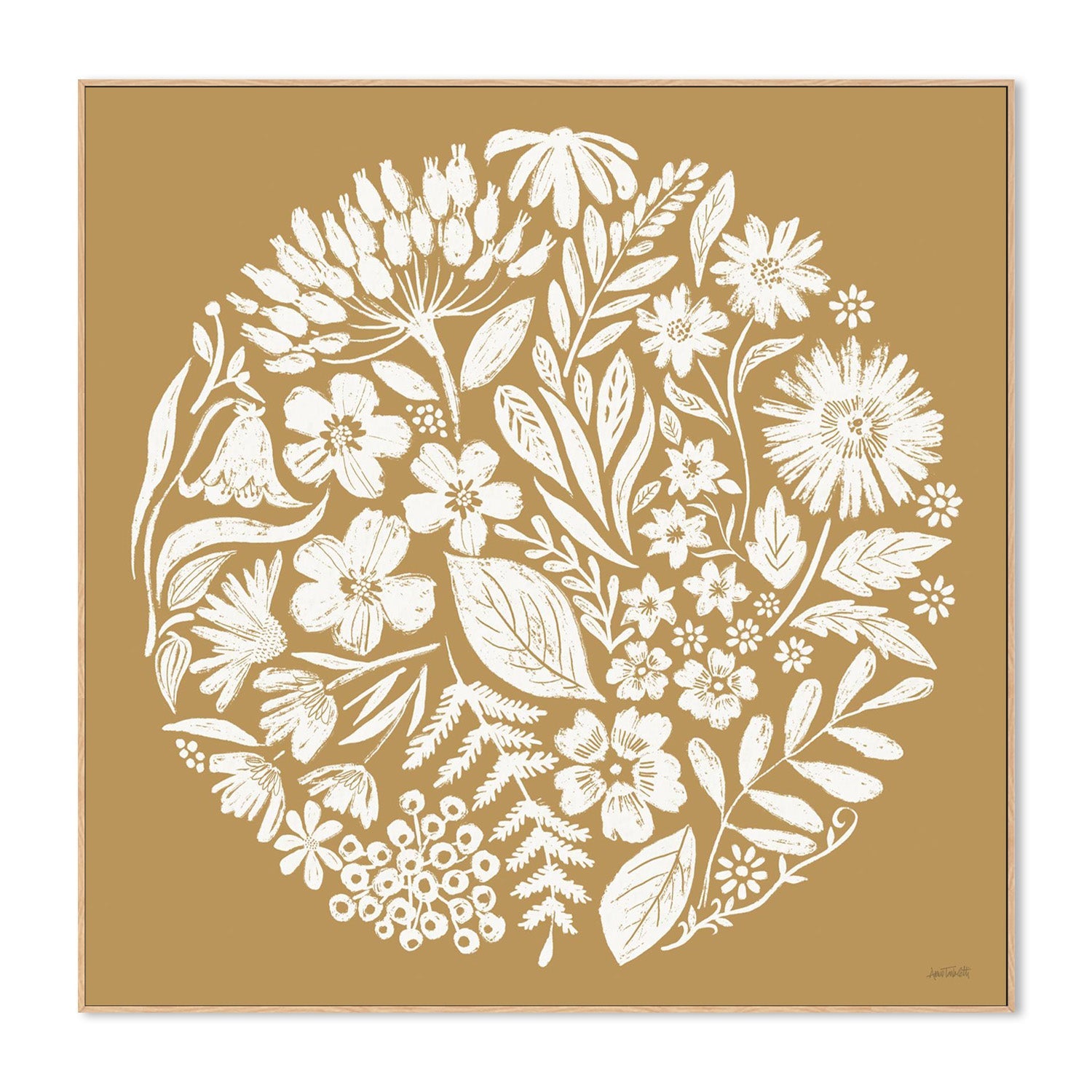 wall-art-print-canvas-poster-framed-Flower Fest, Style C-4