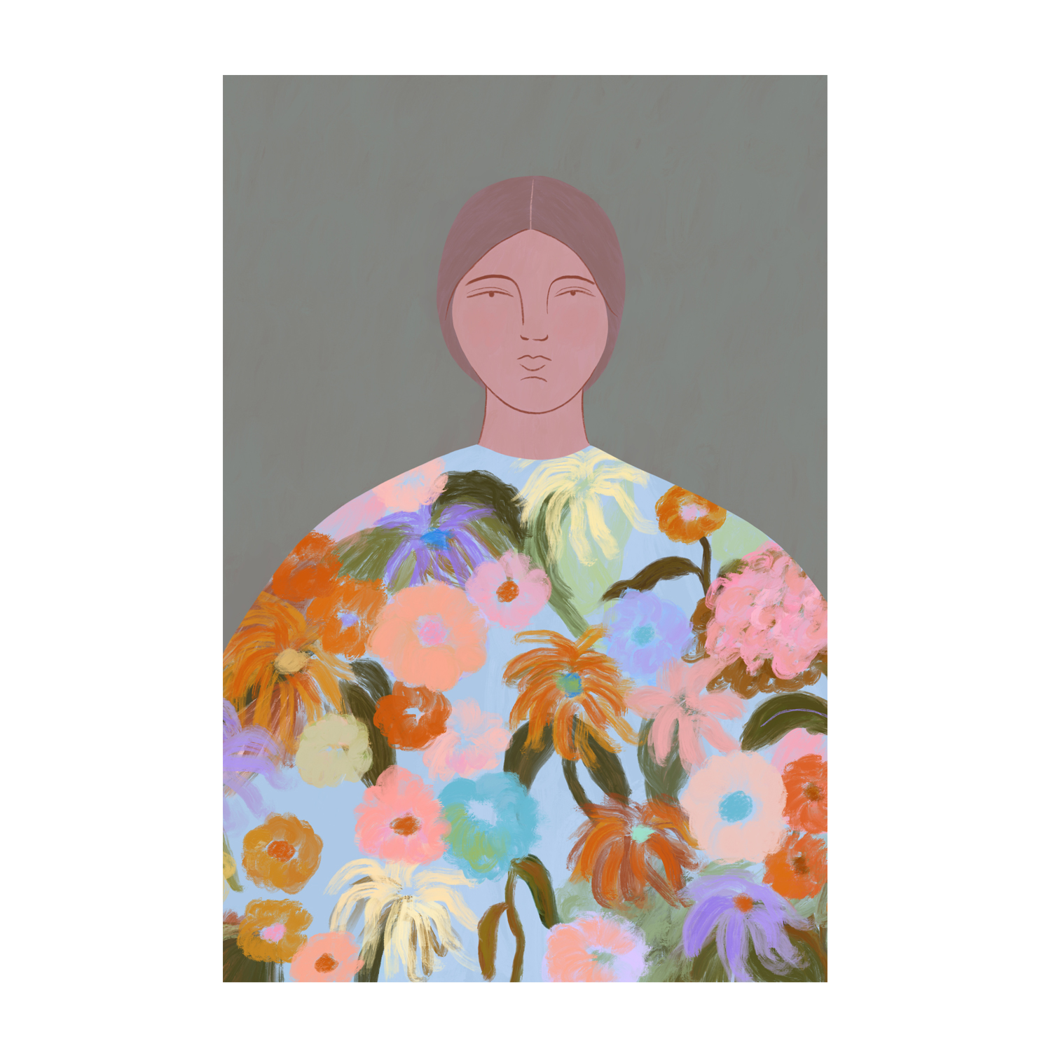 wall-art-print-canvas-poster-framed-Flower Fields , By Constanza Goeppinger-1
