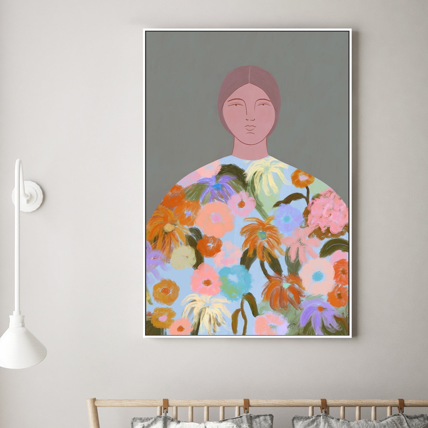 wall-art-print-canvas-poster-framed-Flower Fields , By Constanza Goeppinger-2