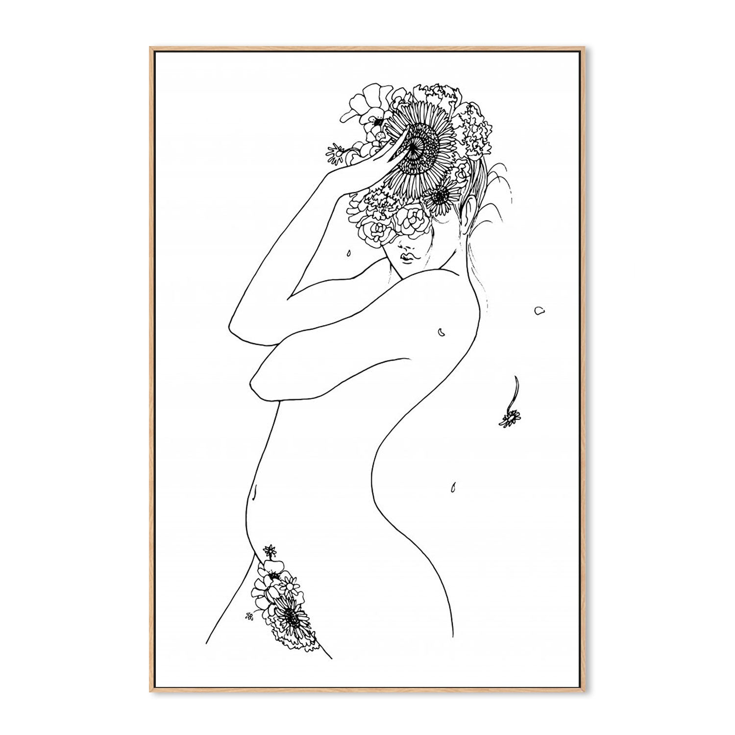 wall-art-print-canvas-poster-framed-Flower Girl-by-Plus X Studio-Gioia Wall Art