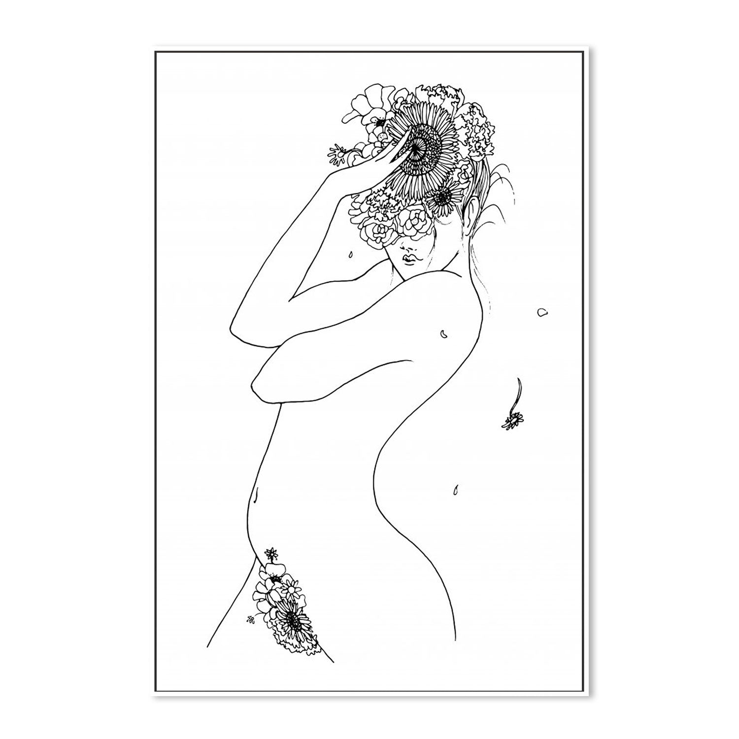 wall-art-print-canvas-poster-framed-Flower Girl-by-Plus X Studio-Gioia Wall Art