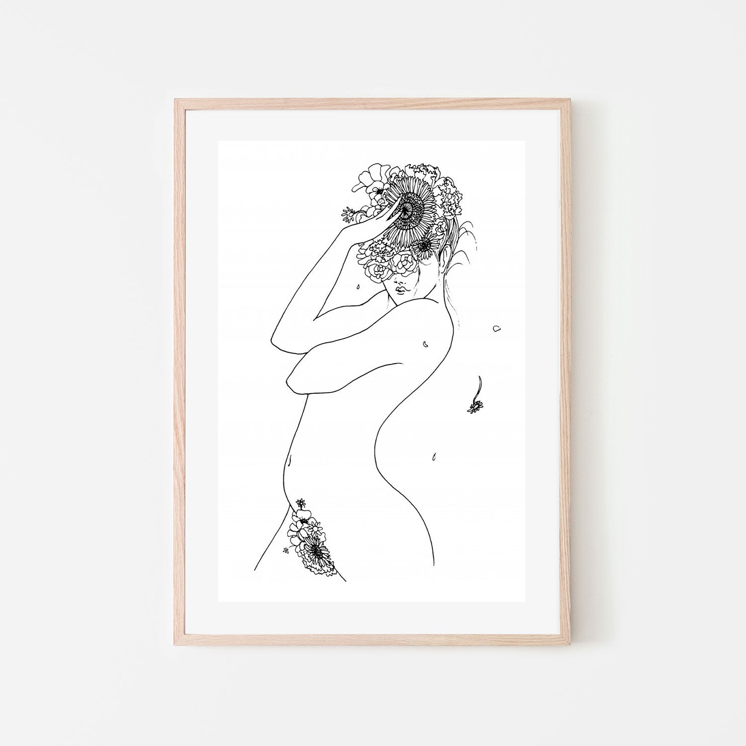 wall-art-print-canvas-poster-framed-Flower Girl-by-Plus X Studio-Gioia Wall Art