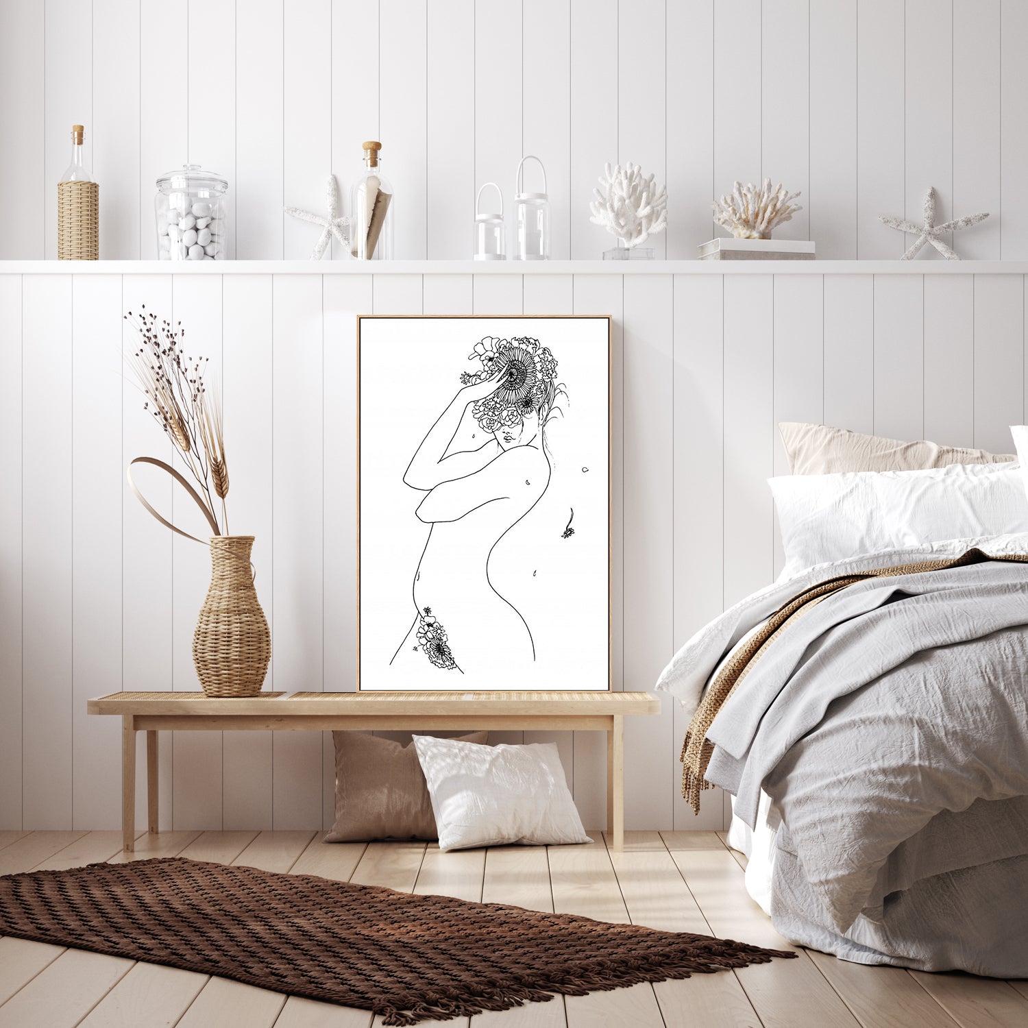 wall-art-print-canvas-poster-framed-Flower Girl-by-Plus X Studio-Gioia Wall Art