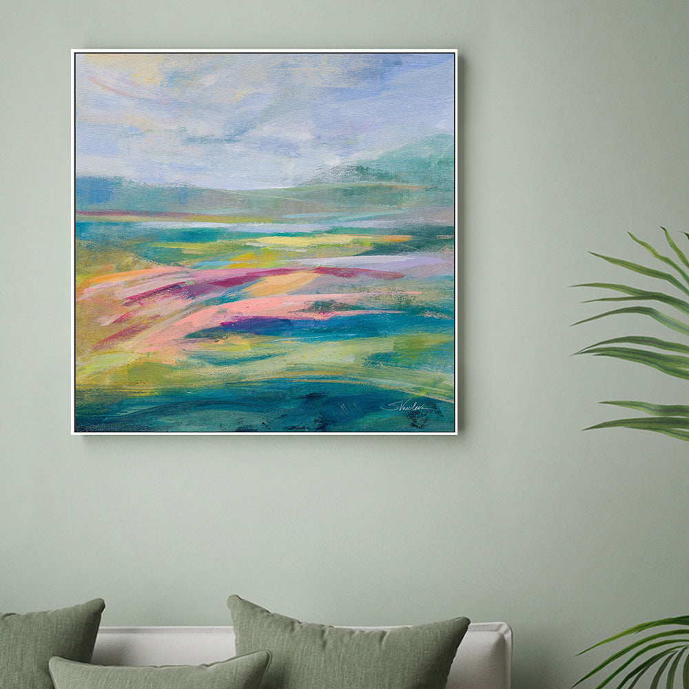 wall-art-print-canvas-poster-framed-Flower Hill, Style A-by-Silvia Vassileva-Gioia Wall Art