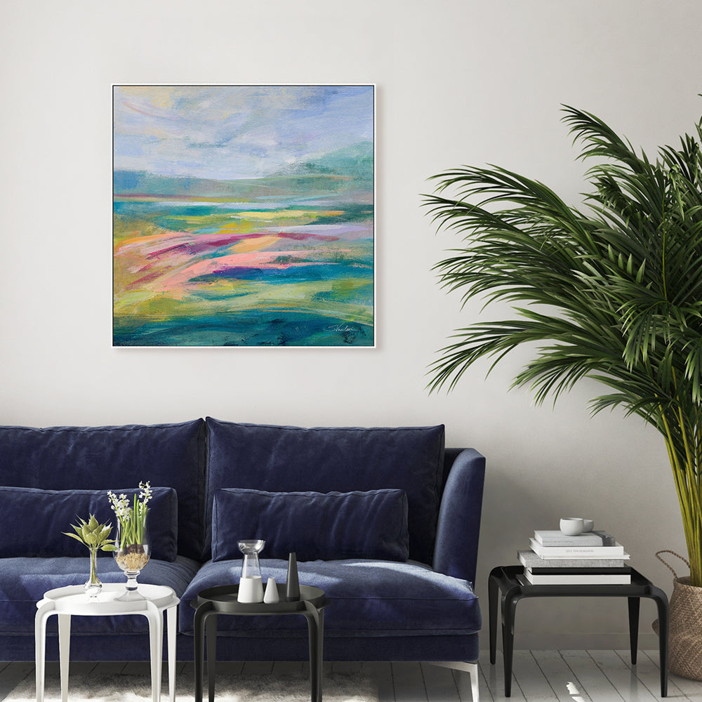 wall-art-print-canvas-poster-framed-Flower Hill, Style A-by-Silvia Vassileva-Gioia Wall Art