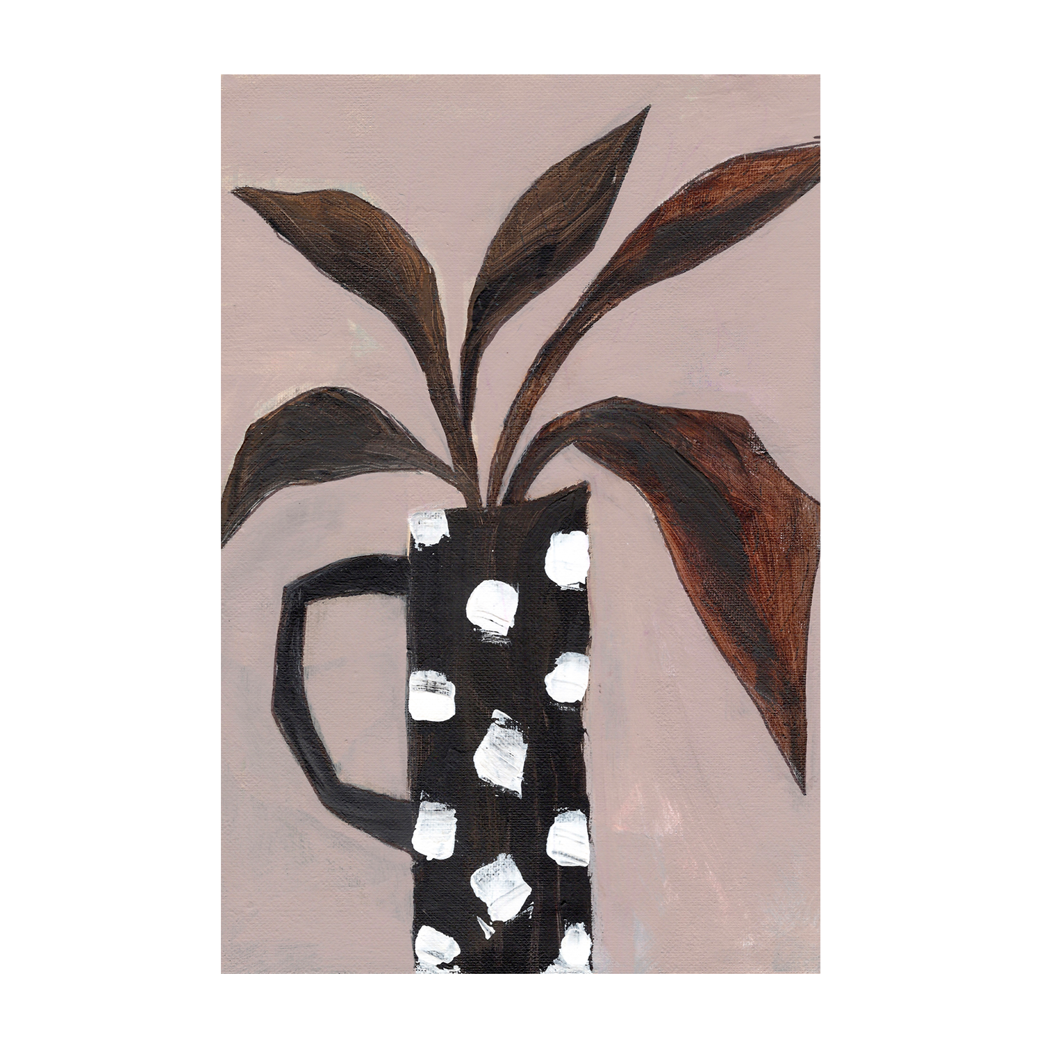 wall-art-print-canvas-poster-framed-Flower Vase, Style A , By Nikita Jariwala-1