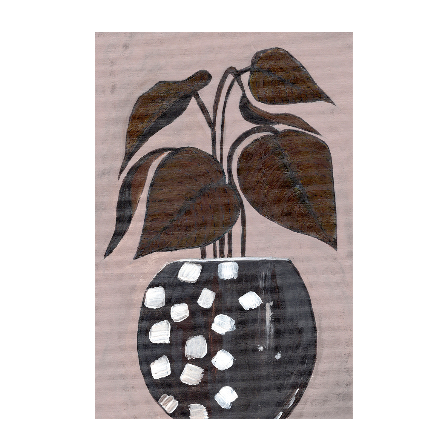 wall-art-print-canvas-poster-framed-Flower Vase, Style B , By Nikita Jariwala-1