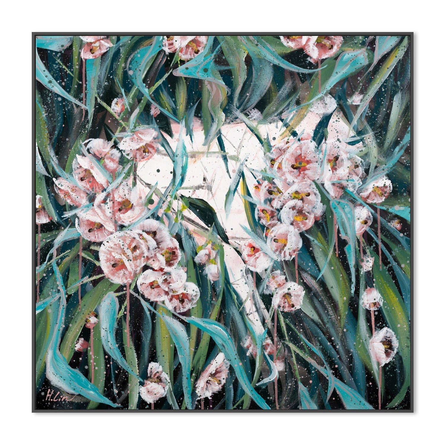 wall-art-print-canvas-poster-framed-Flowering Gum , By Hsin Lin-GIOIA-WALL-ART