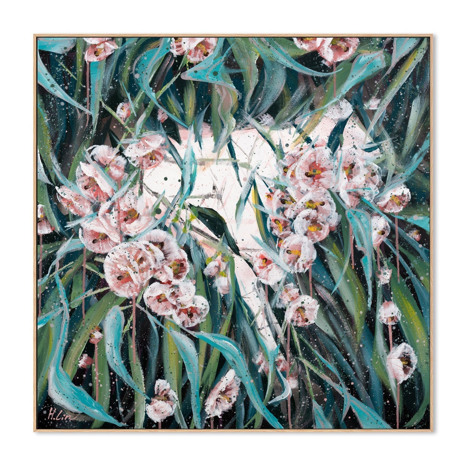 wall-art-print-canvas-poster-framed-Flowering Gum , By Hsin Lin-GIOIA-WALL-ART