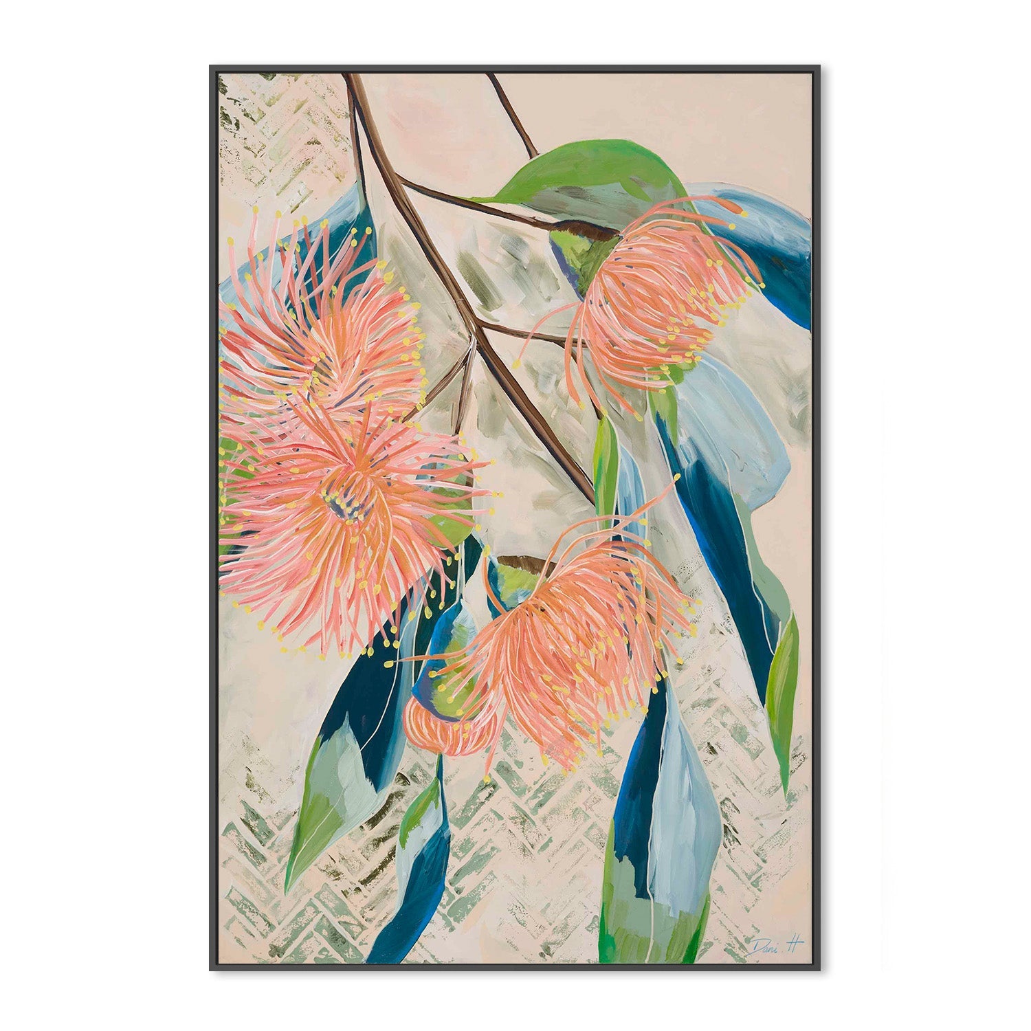 wall-art-print-canvas-poster-framed-Flowering Pastels-3