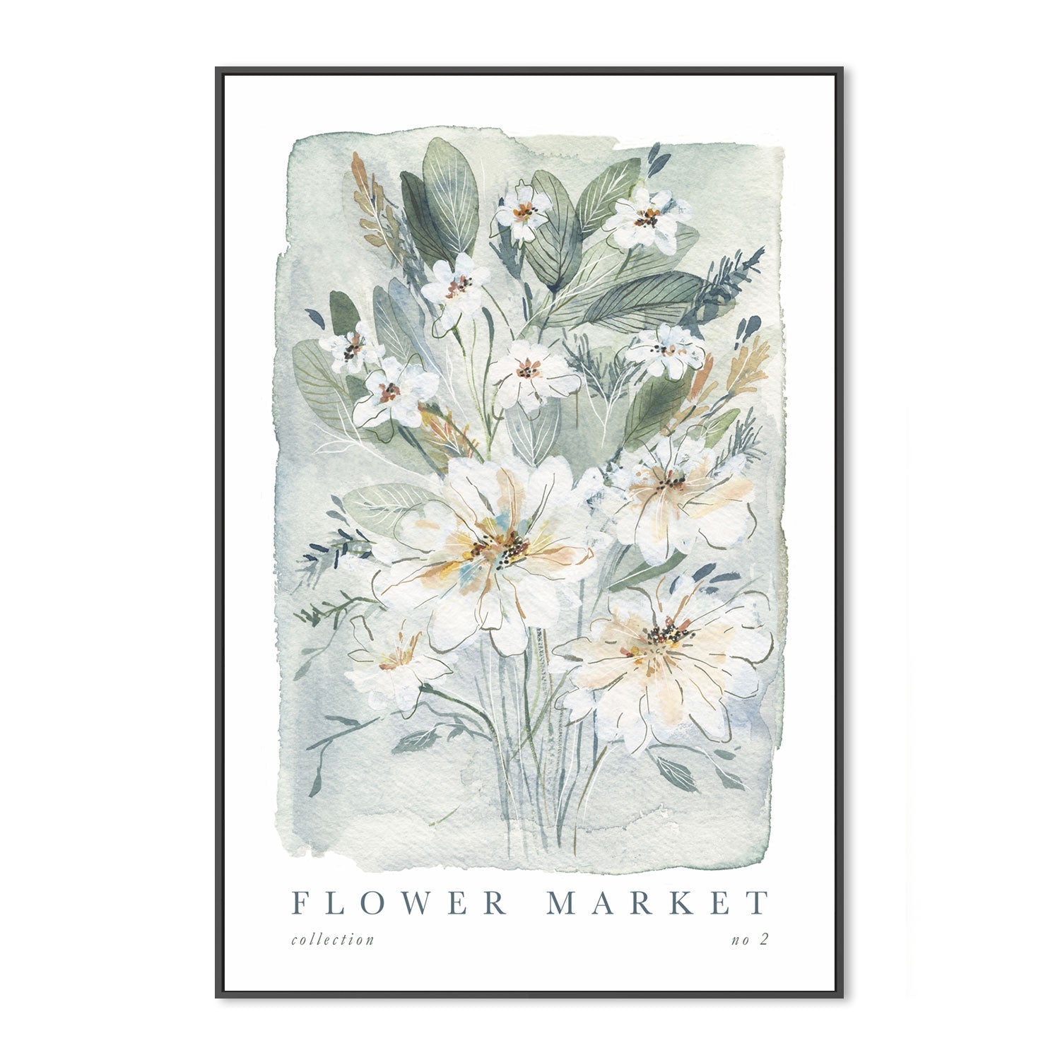 wall-art-print-canvas-poster-framed-FlowerMarket, Style B-GIOIA-WALL-ART