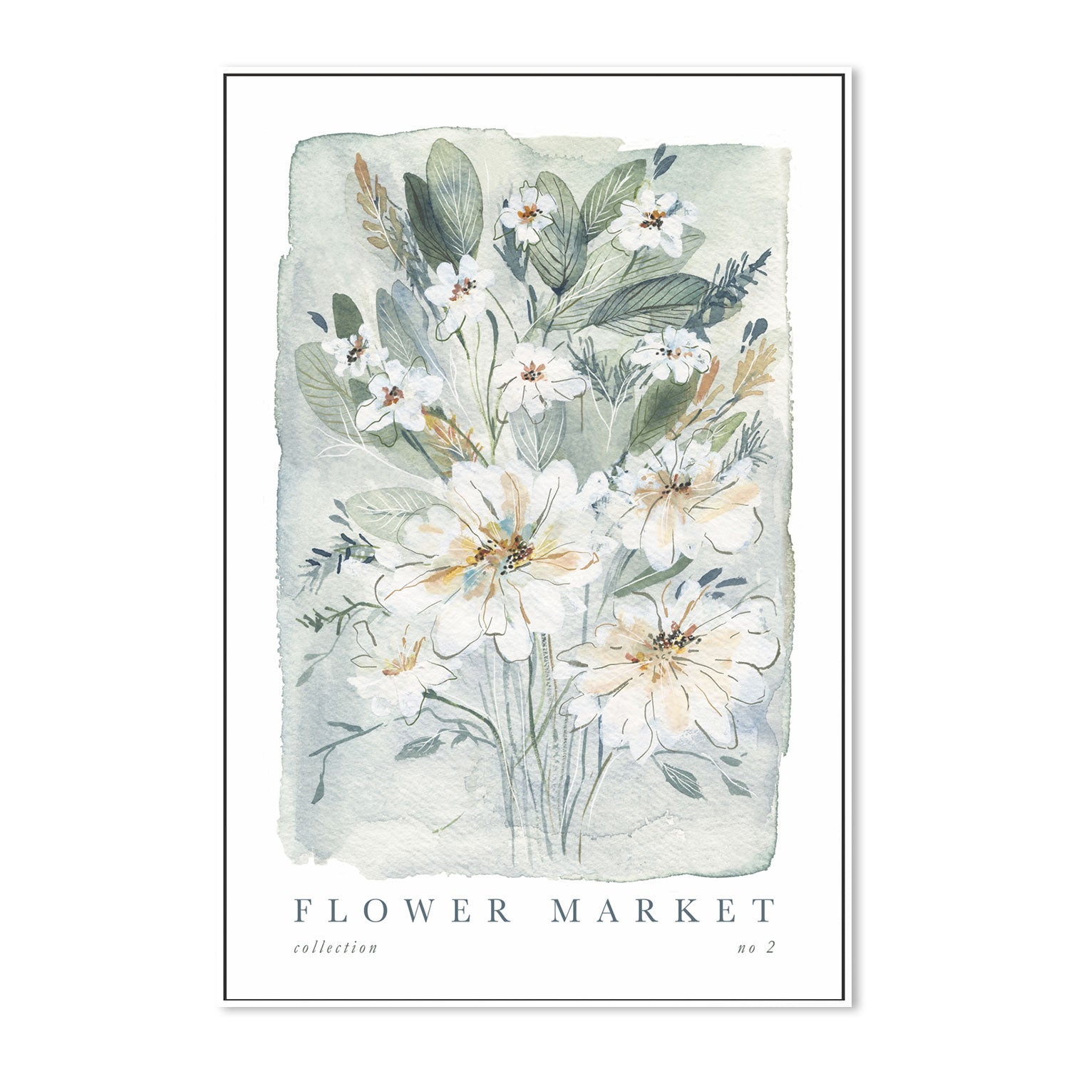 wall-art-print-canvas-poster-framed-FlowerMarket, Style B-GIOIA-WALL-ART