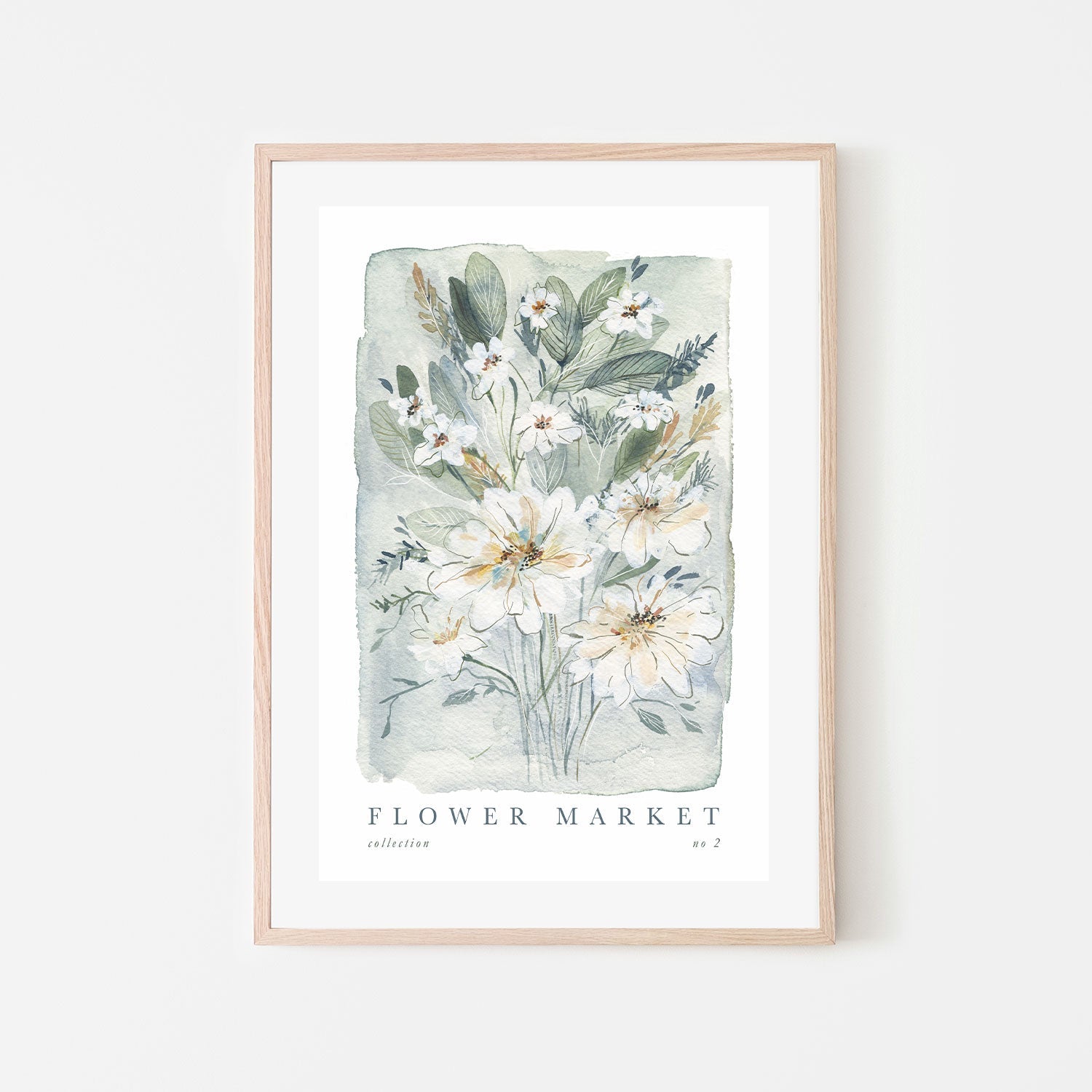 wall-art-print-canvas-poster-framed-FlowerMarket, Style B-GIOIA-WALL-ART