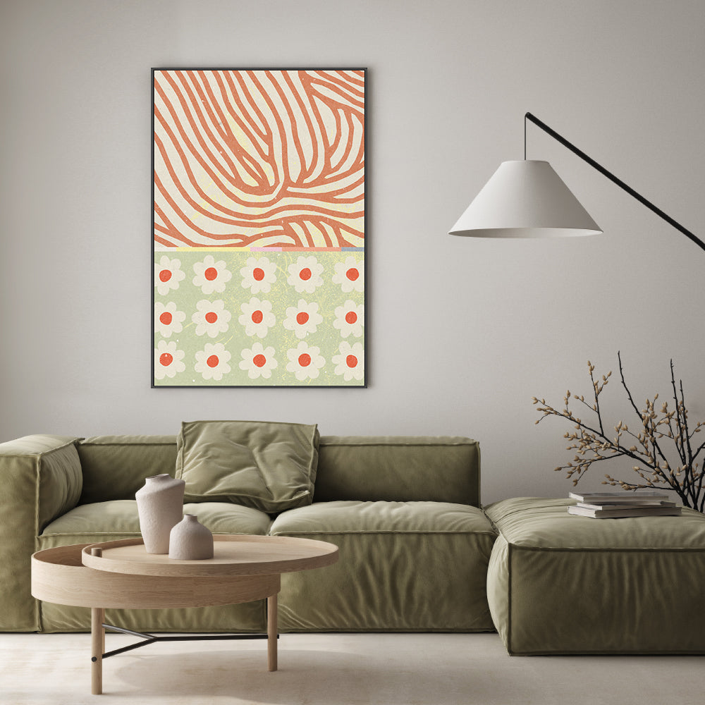 wall-art-print-canvas-poster-framed-Flowers Composition, Style B-7