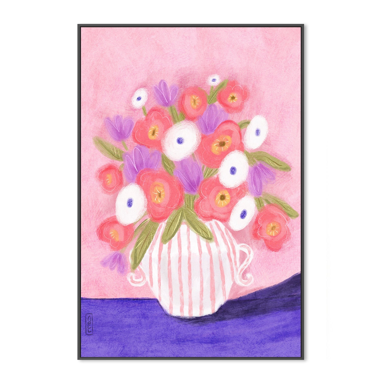 wall-art-print-canvas-poster-framed-Flowers for a friend Lia Nell-3