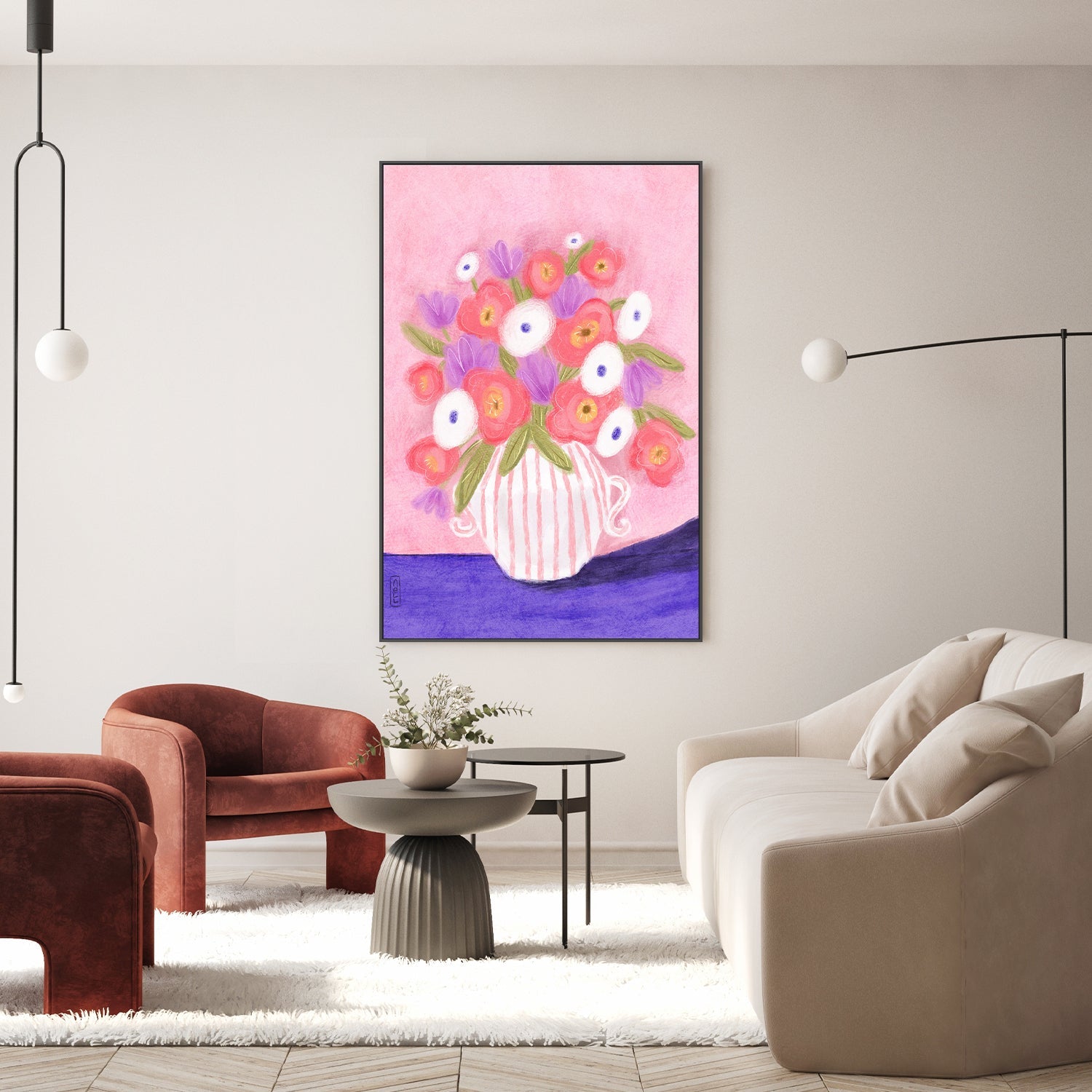 wall-art-print-canvas-poster-framed-Flowers for a friend Lia Nell-7